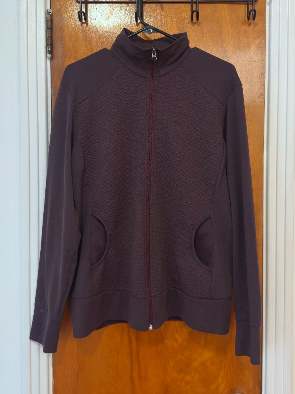 MEC Purple Long Sleeve Zip Jacket (XL)